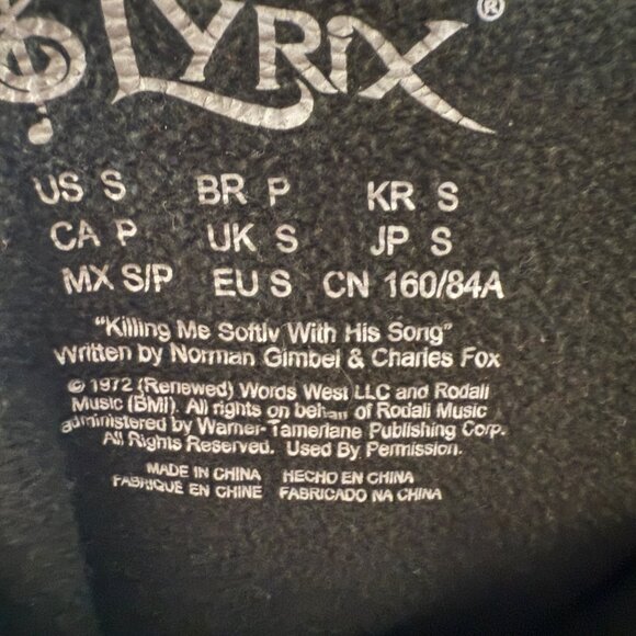 Killing Me Softly Graphic Sweatshirt Lyrical Size S Unisex - Picture 4 of 4